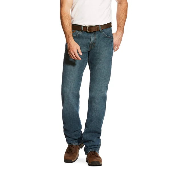 Ariat Men's Rebar M4 Low-Rise Boot-Cut Jeans - Carbine