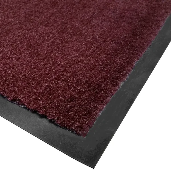 Cactus Mat 1438M-R35 TUF Plush 3& x 5& Olefin Carpet Entrance Floor Mat - Burgundy
