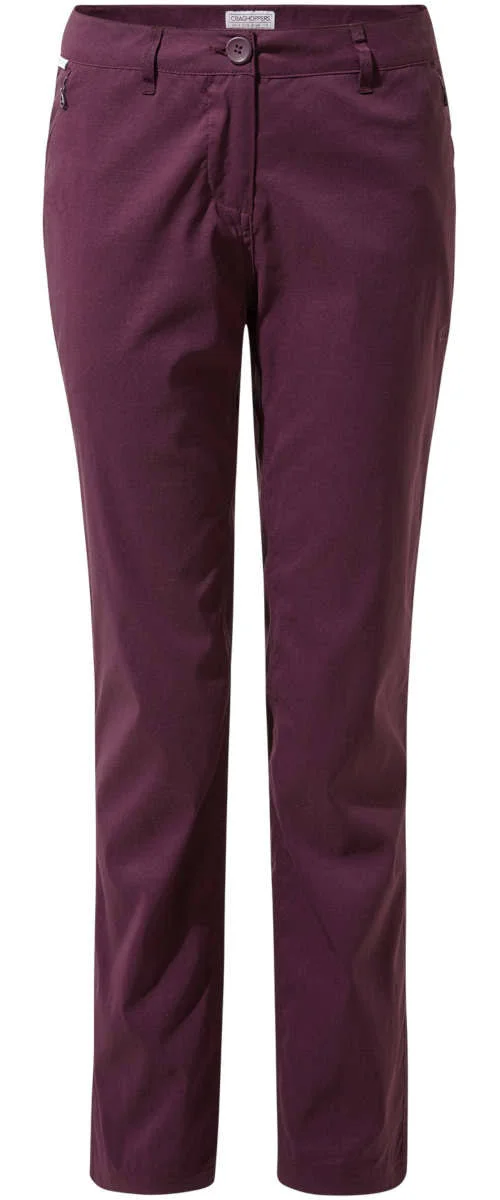 Craghoppers Kiwi Pro II Womens Trousers - Long Potent Plum 14