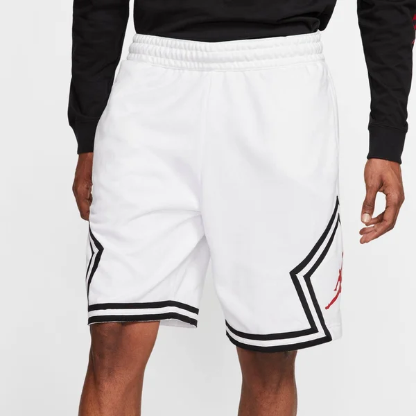 Jordan Jumpman Diamond Men's Fleece Shorts-White Medium