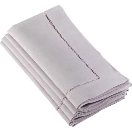 Mint Pantry Nethery Dinner 4 Piece Napkin Set Color: Gray