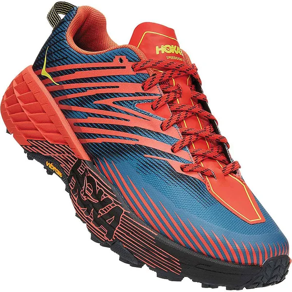 Hoka One One Men's Speedgoat (Wide) 4 Fiesta-Provincial Blue, 9.5