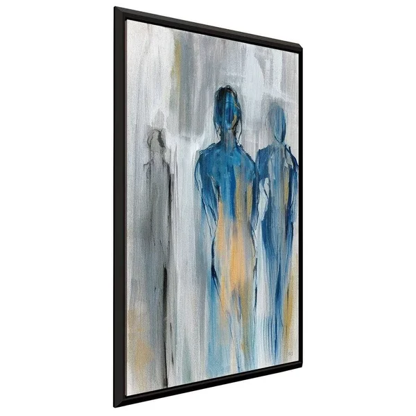 Just A Memory II by Susan Jill Print on Canvas in Floating Frame - Blue - 21.5x22 W x 33.5x22 H x 2x22 D