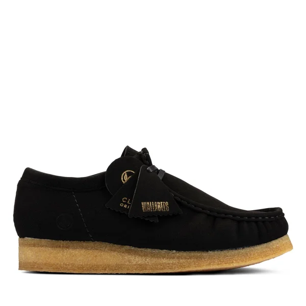 Clarks Wallabee &Black Vegan& 9 Black Vegan
