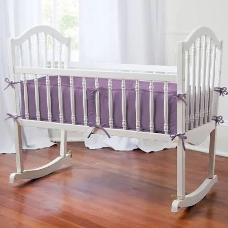 Carousel Designs Solid White Crib Bumper
