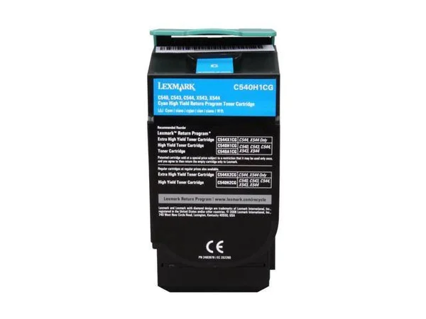 Lexmark C540H1CG Cyan Toner Cartridge High Yield
