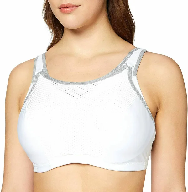 Glamorise White Underwire Sports Bra