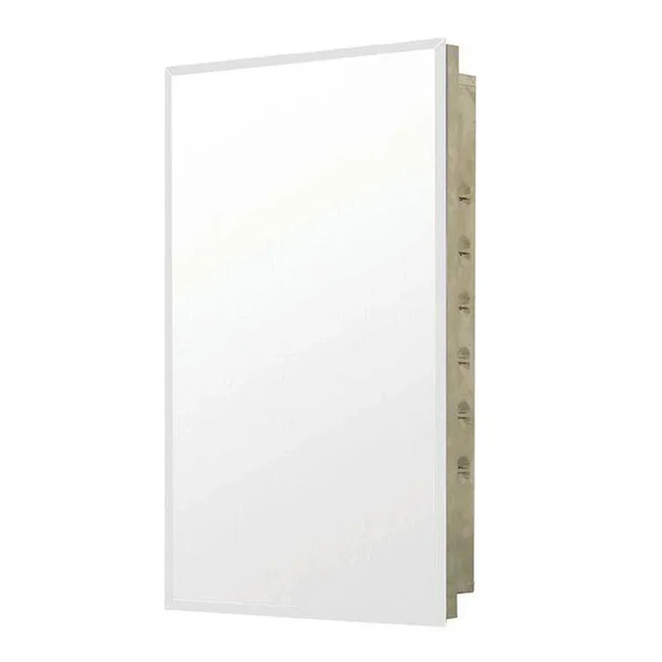 Pegasus SP4592 Deco 16-inch Recessed Medicine Cabinet, Stainless Steel