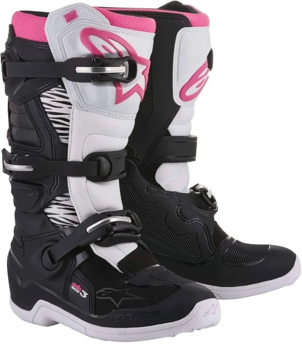 Alpinestars Stella Tech 3 Womens Boots (8 - Black/White/Pink)