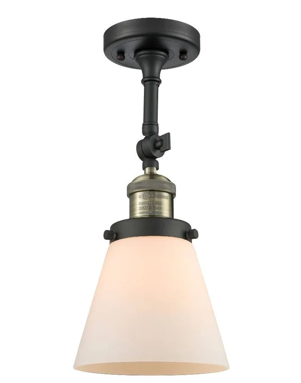 Innovations Lighting Small Cone 1 Light Sconce 203 BK G62 (Black)
