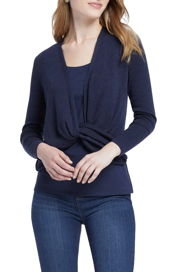 Nic+Zoe Lightweight Four-Way Cardigan - Small - Dark Indigo