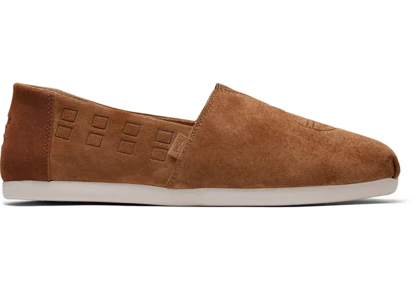 Toms Men's Star Wars Nubuck Chewbacca Embossed Classic Slip-On Shoes ft. Ortholite - Size: 7, Brown