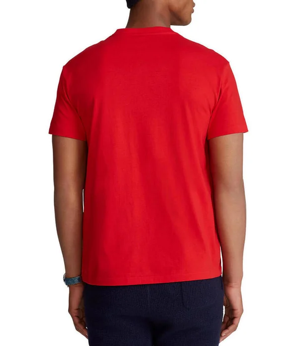 Polo Ralph Lauren Classic-Fit Short-Sleeve V-Neck Tee, Mens, XL, Dress Shirt Blue