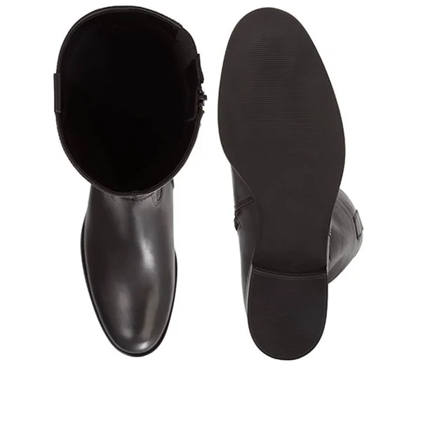 Slim Fit Brook Leather Riding Boots (GAB28507) by Gabor Black, Us: 9.5/ UK: 7.5/ EU: 40.5