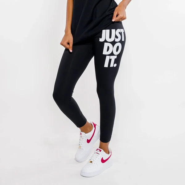 Nike Women's Sportswear Leg-A-See Just Do It Leggings - Black/White