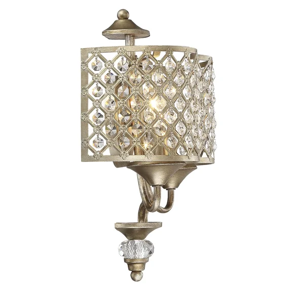 Savoy House-9-2403-2-98-Regis - 2 Light Wall Sconce Pyrite Finish
