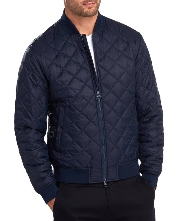 Barbour Gabble Regular Fit Quilted Jacket - Large, Navy