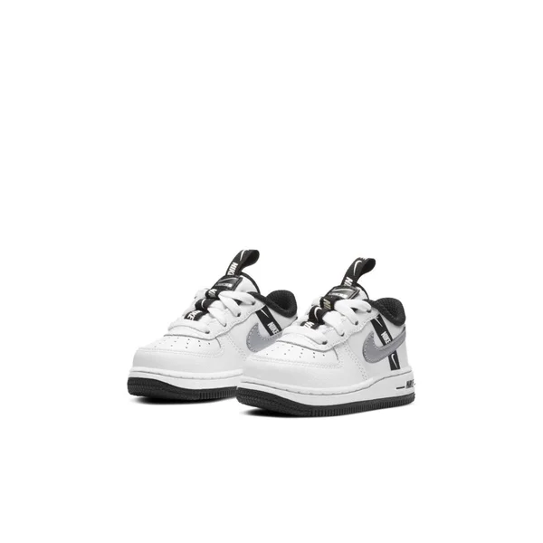 Nike Force 1 LV8 White/Black Toddler Boys& Shoes, Size: 7
