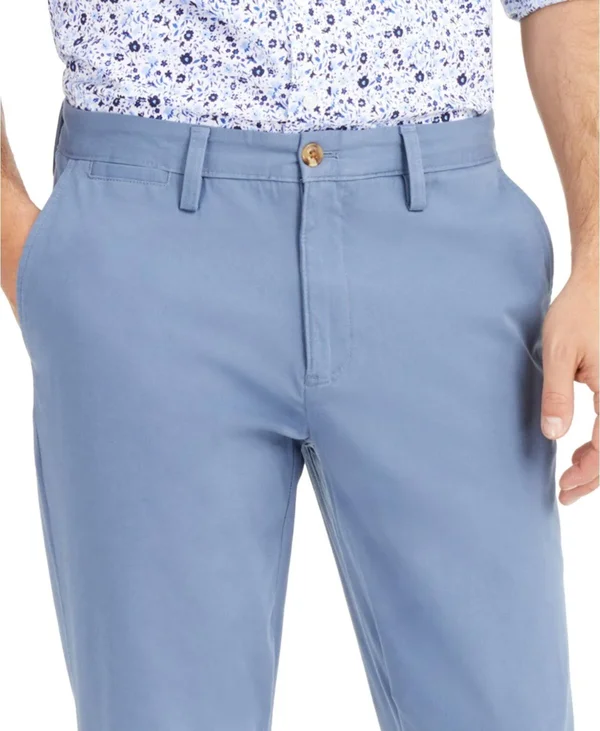 Club Room Men's Four-Way Stretch Pants 40 x 32 Wedgewood Blue
