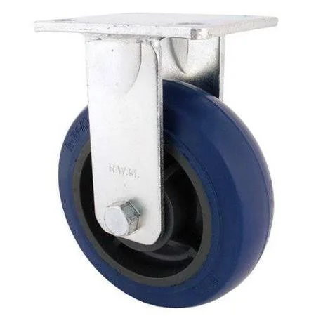 RWM 65-UIR-0820-R Rigid Plate Caster, Polyurethane, 1500 lb., Size: 4 x 4