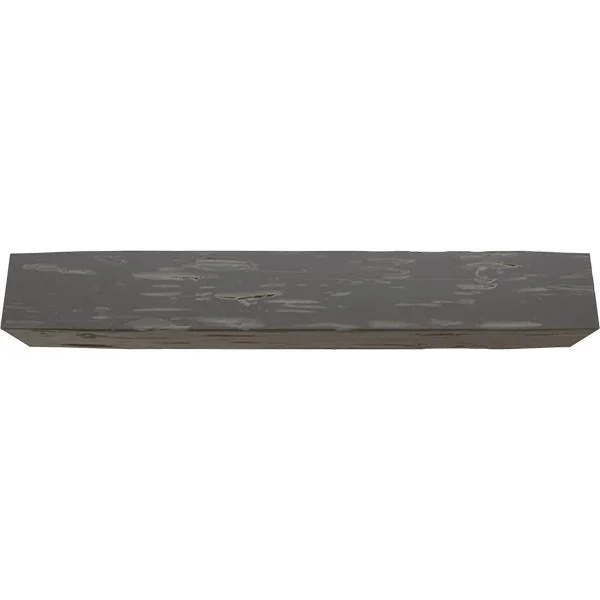 Ekena Millwork MANUPC04X04X72AC 4x22H x 4x22D x 72x22W Pecky Cypress Faux Wood Fireplace Mantel - Aged Cedar