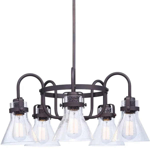 Maxim Seafarer Oil Rubbed Bronze 5 Light Chandelier 26117CDOI-BUI
