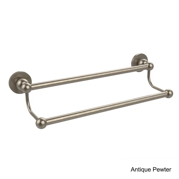 Allied Brass Bolero Collection 24 inch Double Towel Bar Polished Chrome