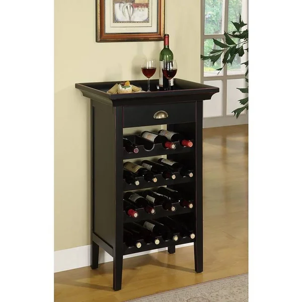 Charlton Home Stapleford 16 Bottle Floor Wine Rack