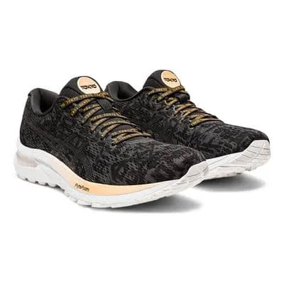 Asics GEL-Cumulus 22 Running Shoes Black Grey Yellow Women - 44