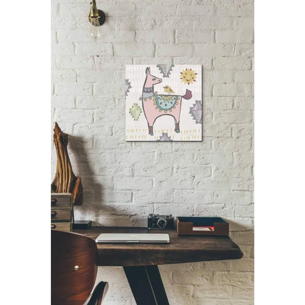 Epic Graffiti Playful Llamas III by Farida Zaman, Giclee Canvas Wall Art, 12x22X12x22 37x22 x 37x22