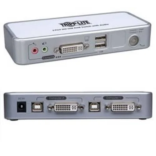 Tripp Lite B004-DUA2-K-R 2-Port DVI-USB KVM Switch