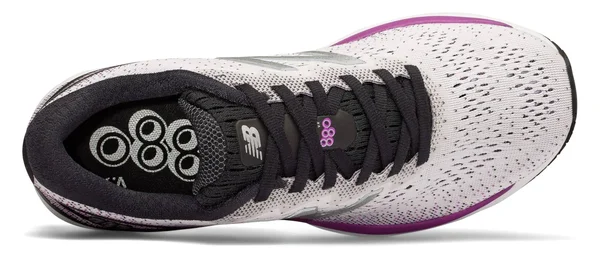 New Balance Women's 880v9 Shoes White with Purple & Black - Size: 6