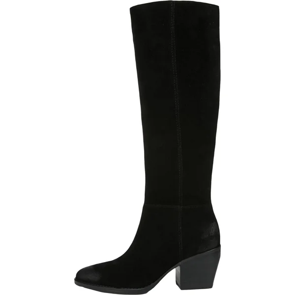 Naturalizer FAE High Shaft Boots - Black Leather