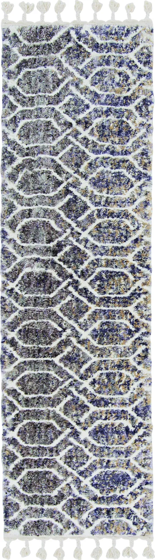 Kas Bungalow 2301 Grey Metro Area Rug 5&3x22 7&7x22