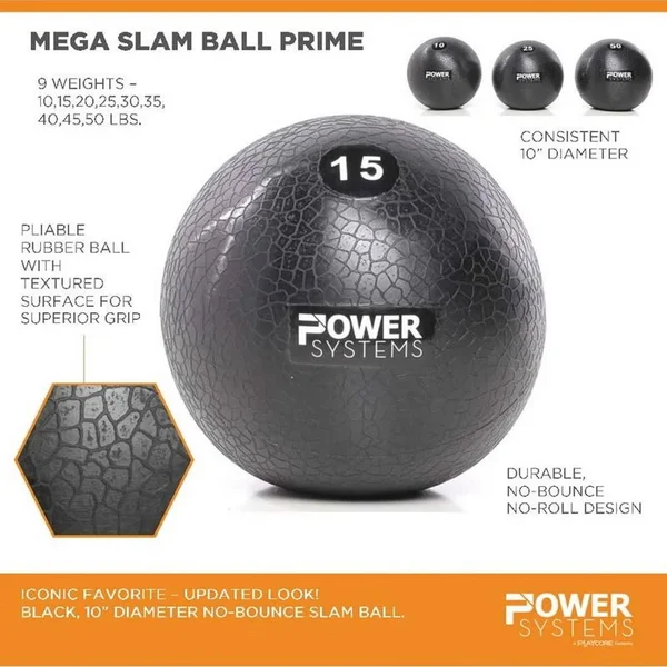 Power Systems Mega Slam Ball Prime 25lb 25523