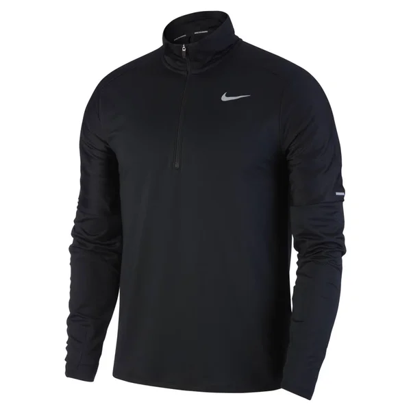 Nike Dri-Fit Men's 1/2-Zip Running Top (Black)