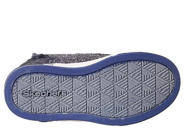 Skechers Girls& Shoutouts Sparkle on Top Sneaker, Navy