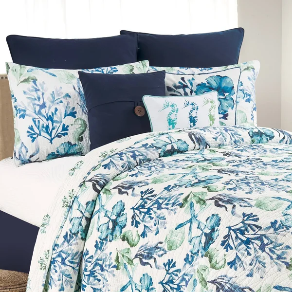 Cu0026F Home Bluewater Bay Twin Quilt Set