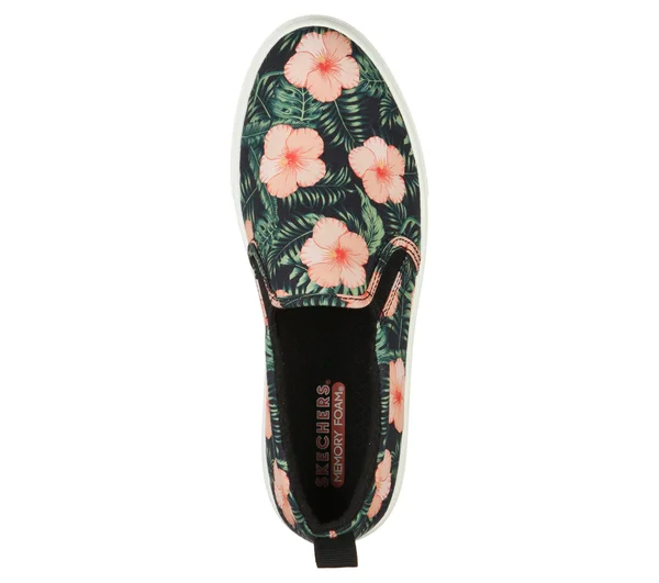 Skechers Poppy - Tropic&Gal Black - Size 7.0