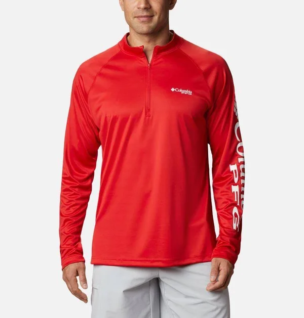 Columbia Men's Terminal Tackle 1/4 Zip Top - LT - White, Nightshade