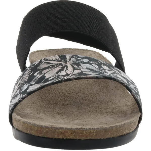 Munro Pisces Womens Molded Insoles Slip on Wedge Sandals - Dark Floral