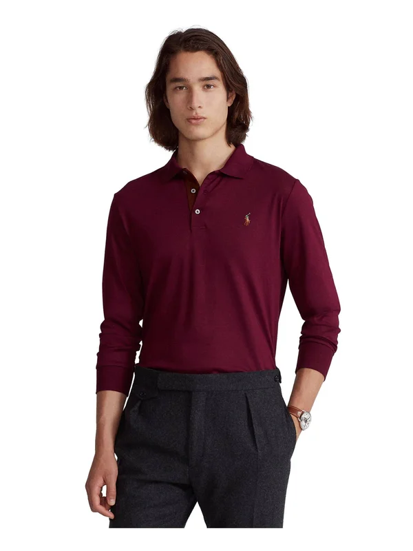 Polo Ralph Lauren Classic-Fit Soft Cotton Long-Sleeve Polo Shirt - XL