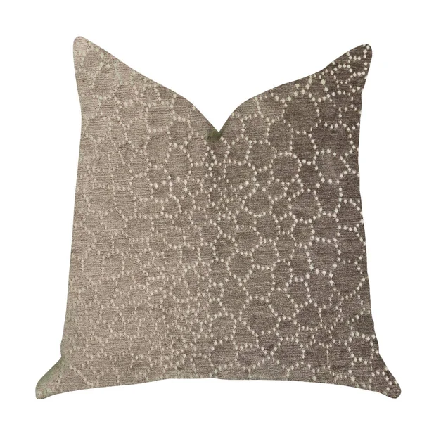 Bubbly Gal Luxury Throw Pillow in Beige Tones, 20 x 26 in. Standard