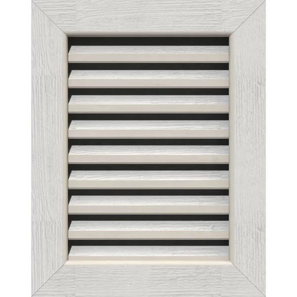 Ekena Millwork GVWVE20X3201RFPWR 20x22W x 32x22H Vertical Gable Vent (25x22W x 37x22H Frame Size): Primed - Functional, Rough Saw