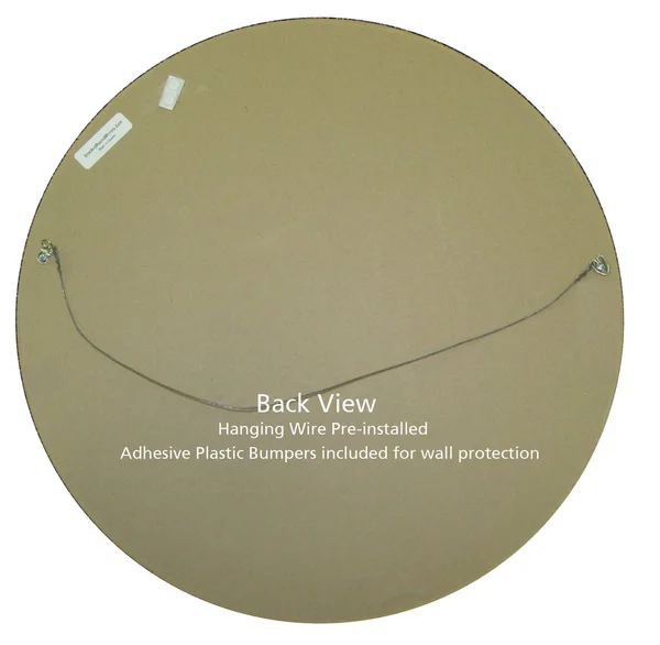 Kensington Framed Round Mirror - Holiday Red