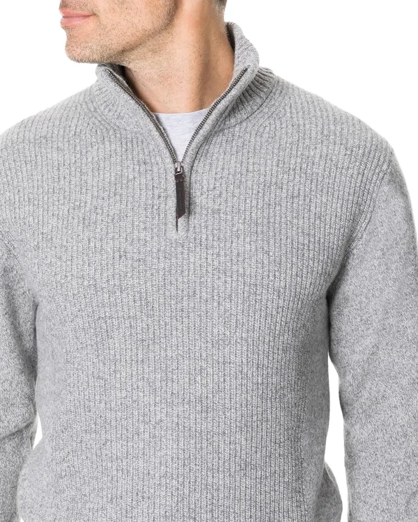 Rodd & Gunn Charlestown Quarter Zip Sweater Jungle