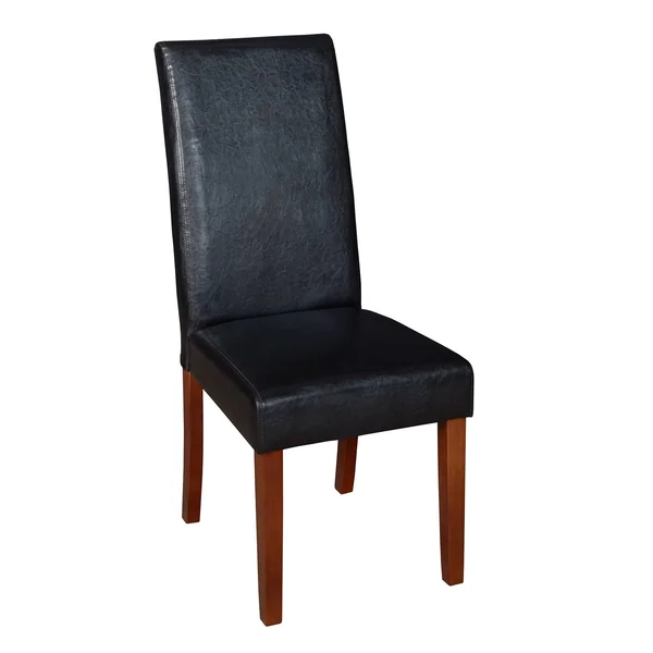 Niche Tyler Dining Room Chair- White Wood Grain/ Black Vinyl