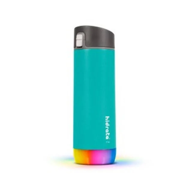 HidrateSpark Steel Insulated Stainless Steel Smart Water Bottle & App 17oz - Chug, Sea Glass