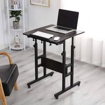 Tier Mobile Standing Desk Stand Up Desk Height Adjustable Laptop Desk Home Office Workstation Ergonomic Sit-to-Stand Table Tilti