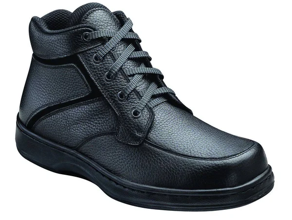 Men's OrthoFeet Highline Black Leather 8 XW